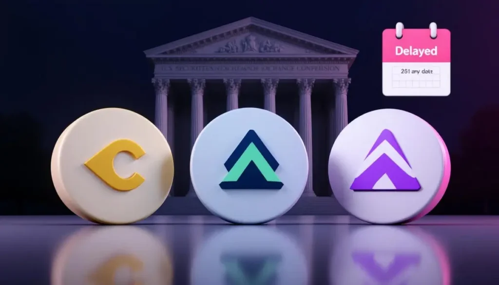 米SEC、複数のアルトコインETF判断延期｜DOGE・AVAXなど