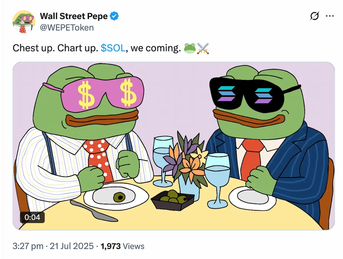 テーブルを囲むカエルと開ける