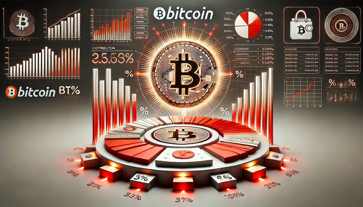 ビットコイン保有者ランキング-ビットコイン保有分布をテーマにしたインフォグラフィック風の画像