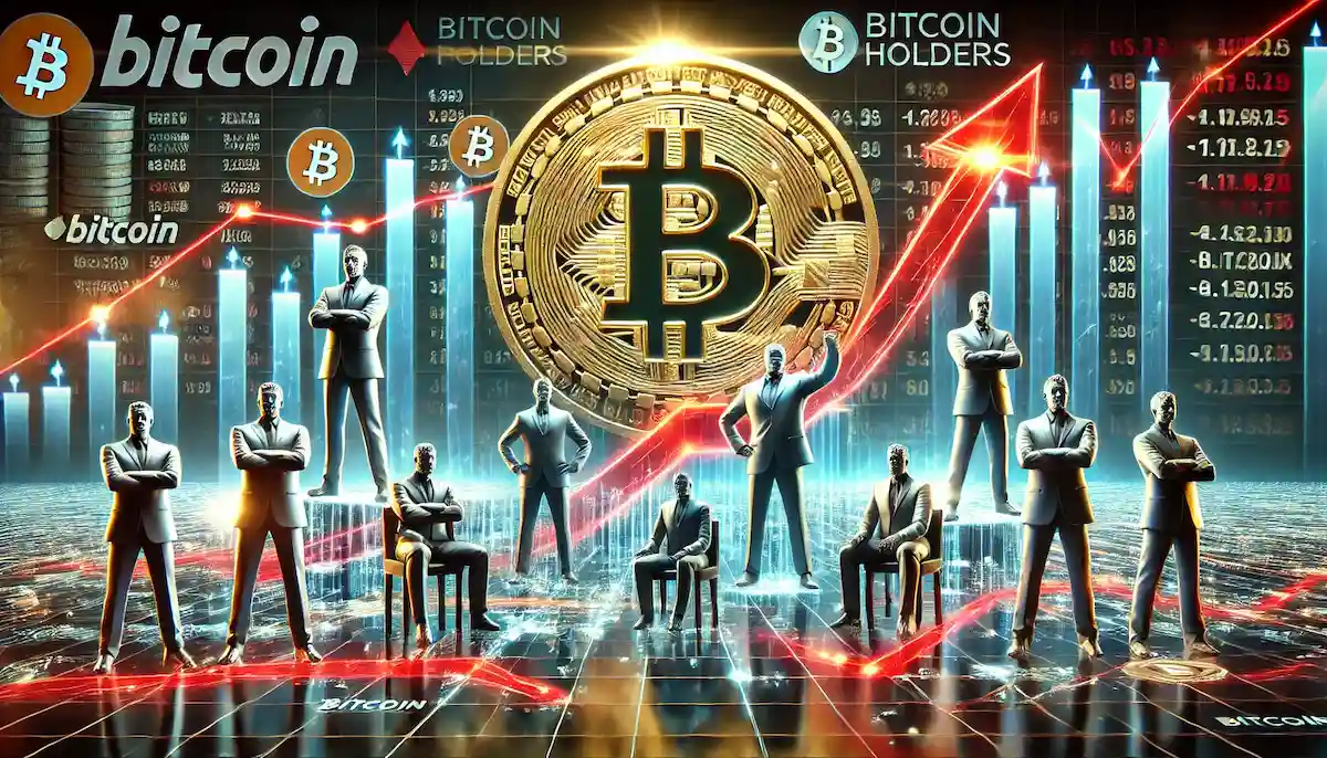 ビットコイン保有者ランキング-巨大な保有者のシルエットが価格チャートに影響を与えている様子