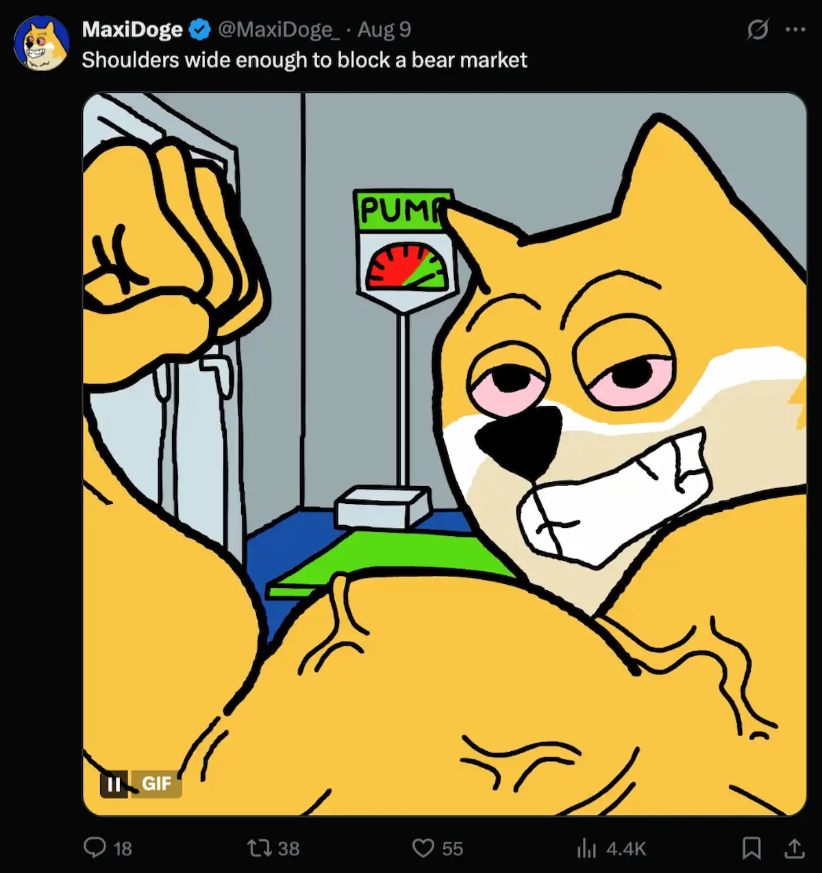 Maxi-Dogeの公式Xのポスト