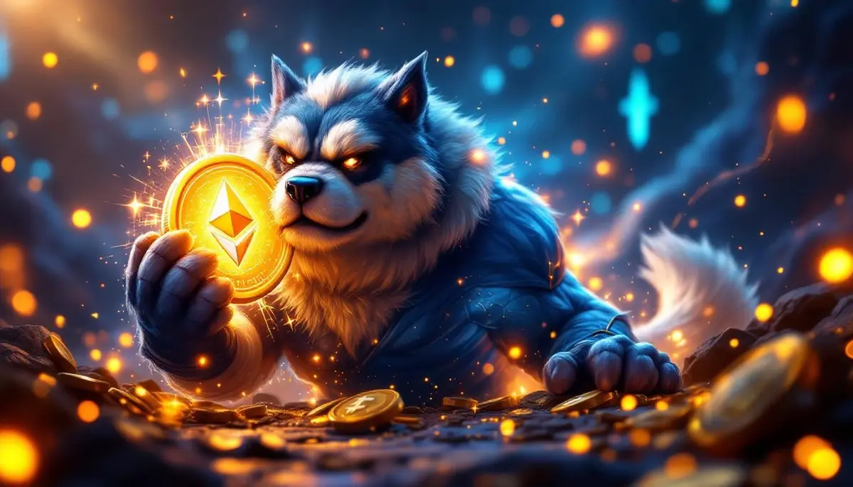 筋肉質な犬をモチーフにしたミームコインMaxi Dogeのイメージ画像