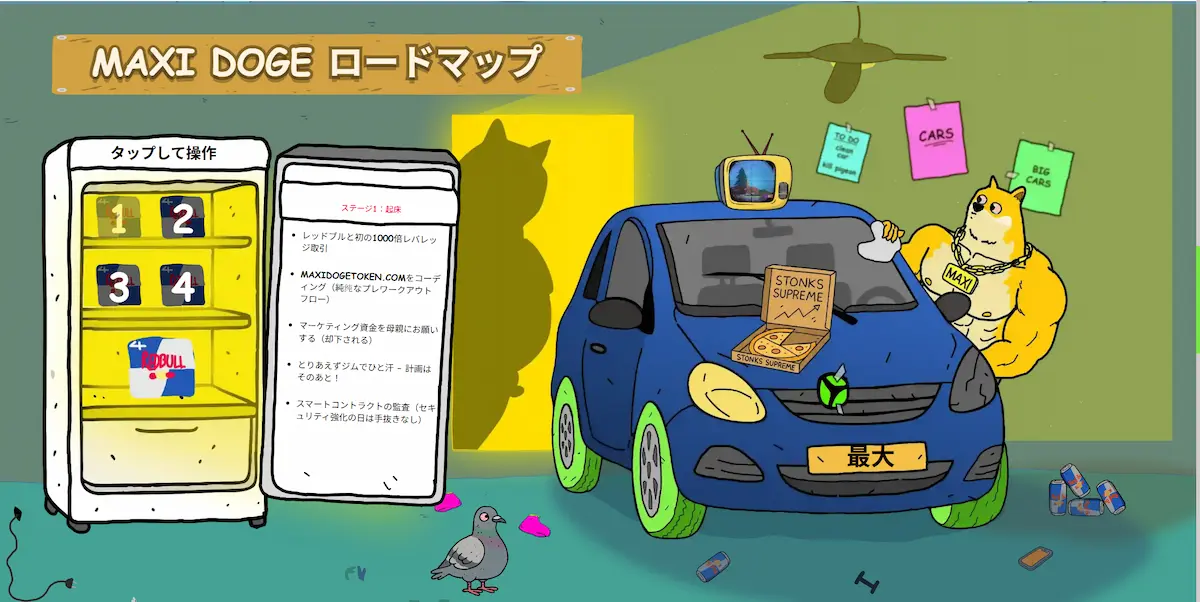 Maxi-Dogeのロードマップ
