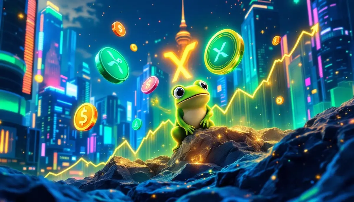 AI予測の暴騰4銘柄、リップル・ソラナ急騰と次世代ミームコイン
