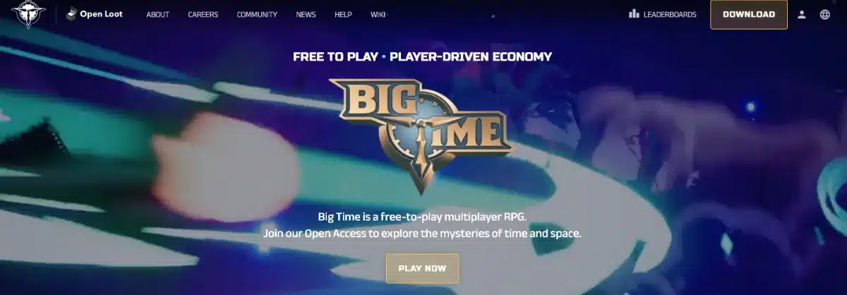 稼げるNFTゲーム「BIG TIME」