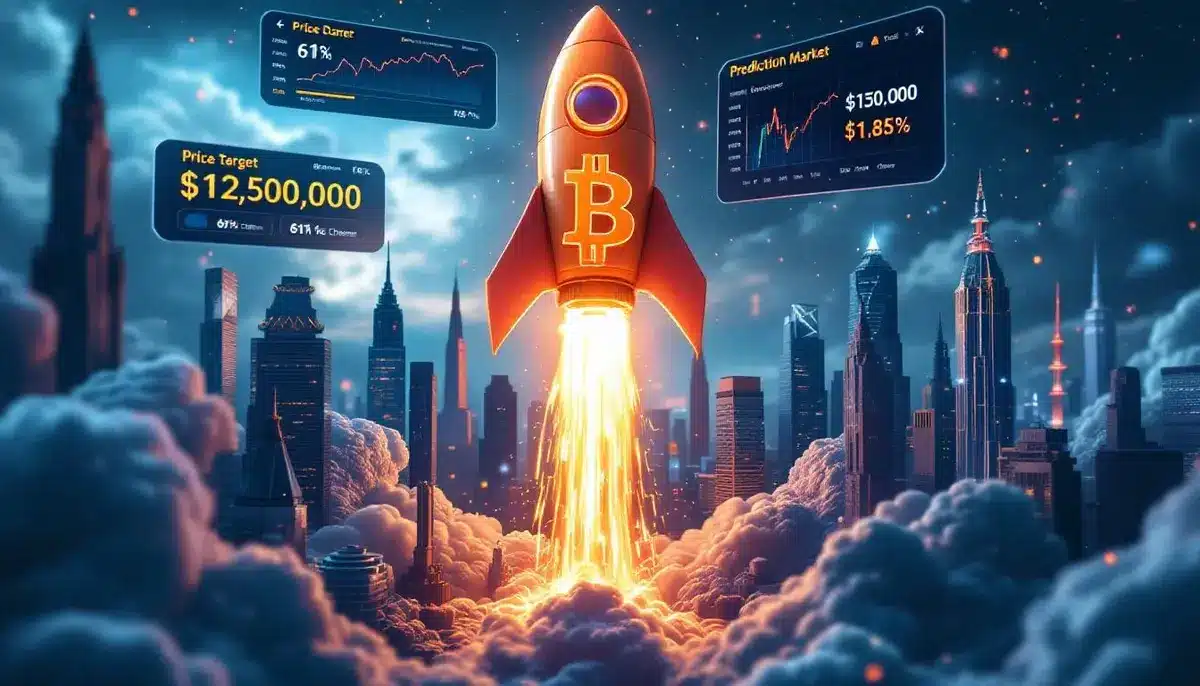 ビットコイン、10月末に13万ドル到達確率61%｜予測市場