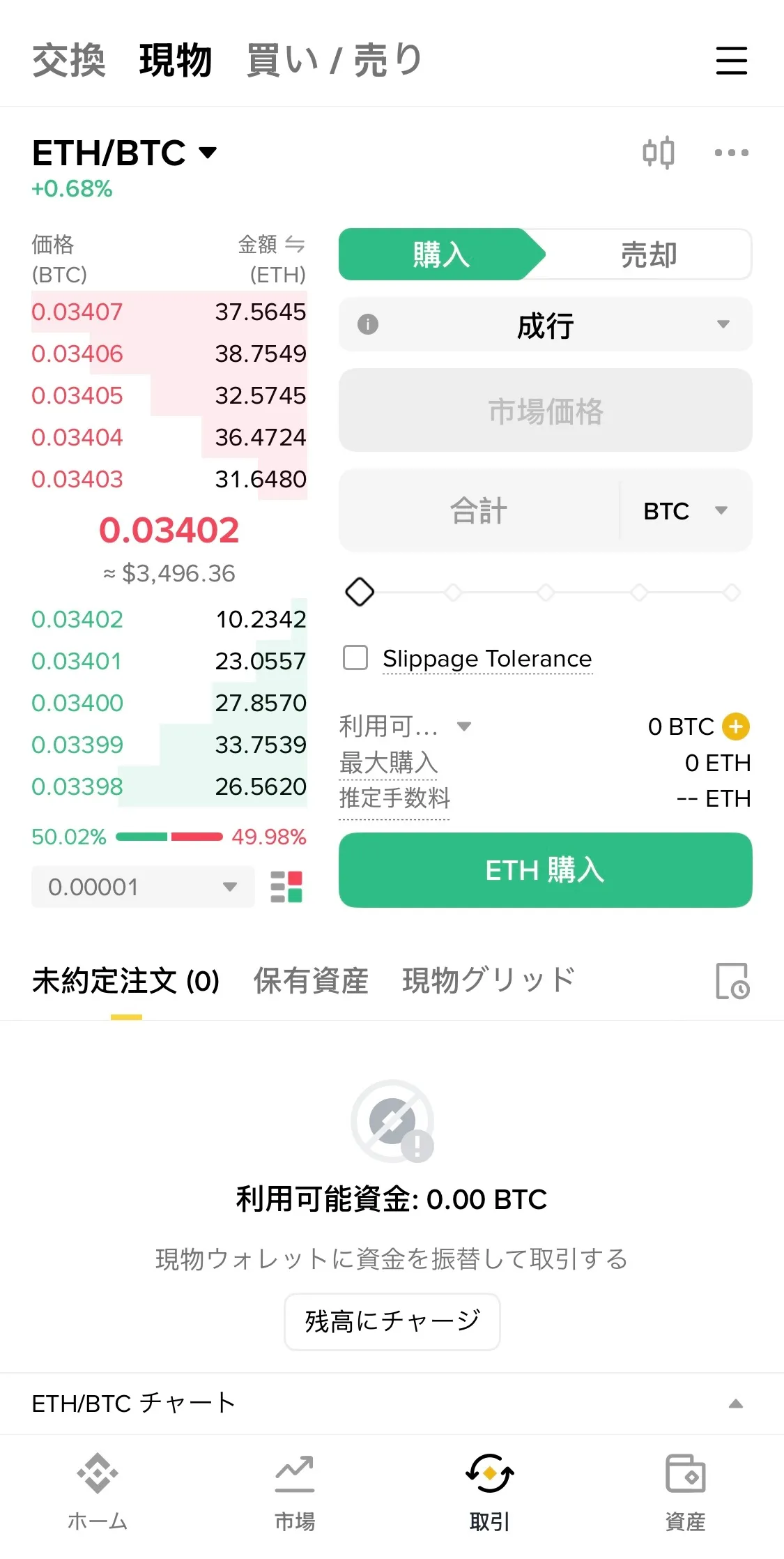 バイナンスジャパンの使い方
