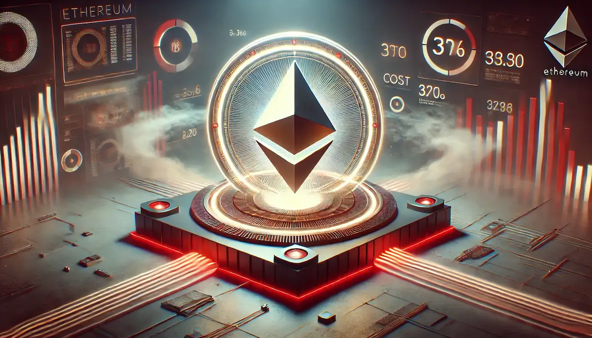 イーサリアムのガス代指標を示すダッシュボード風ビジュアル