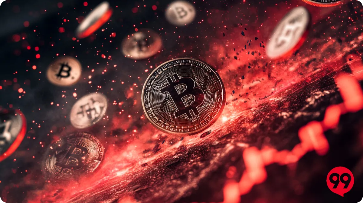 メタプラネットと宇宙に浮かぶビットコインのイメージ