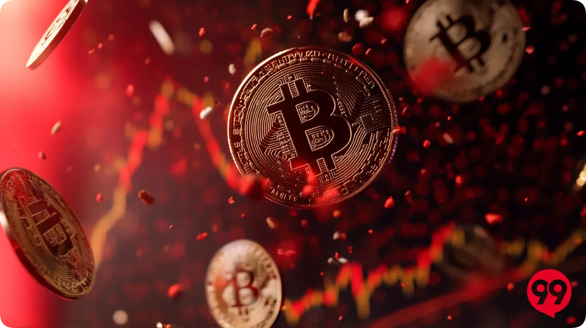 メタプラネットと宇宙に浮かぶビットコインのイメージ
