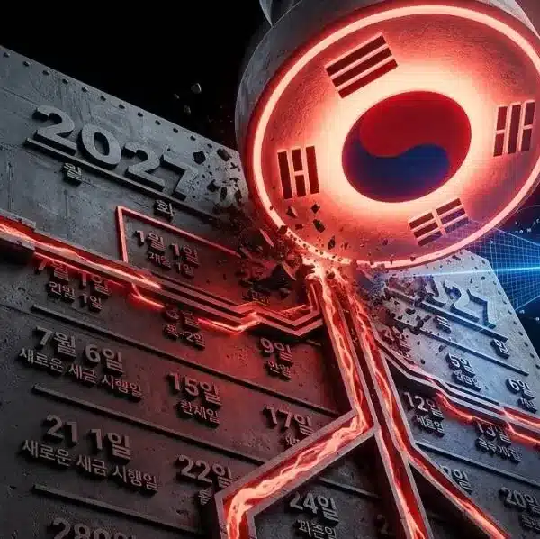 韓国、2027年1月からの仮想通貨課税を導入｜22%課税