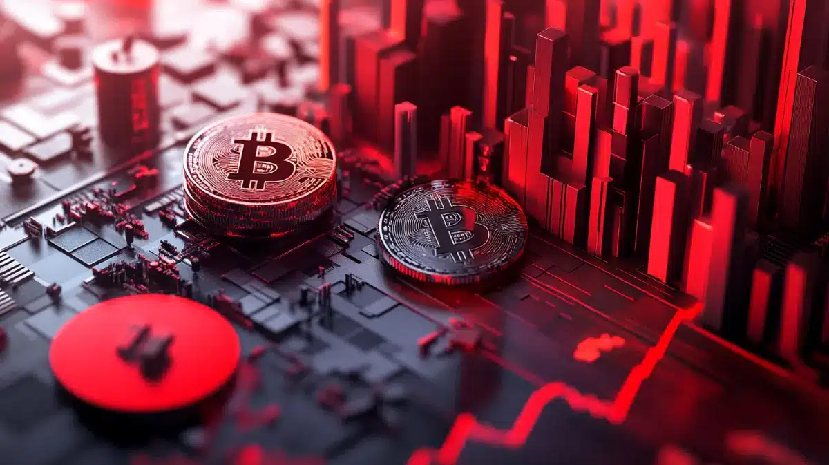 ストラテジー(マイクロストラテジー)とビットコインチャートのイメージ