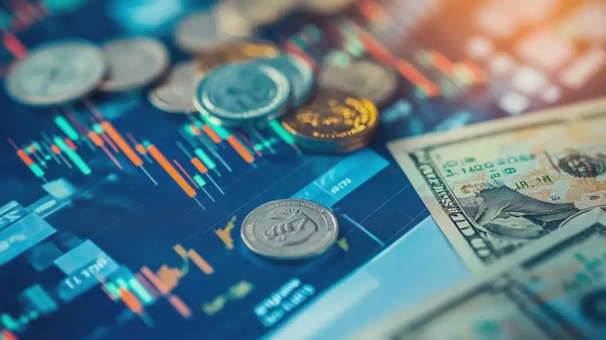おすすめ海外FXのチャートとお金のイメージ