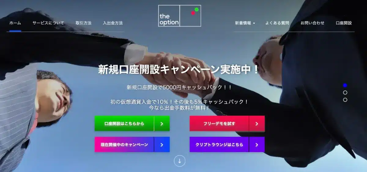 バイナリーオプションtheoption公式サイト