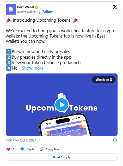 베스트 월렛 엑스 게시물