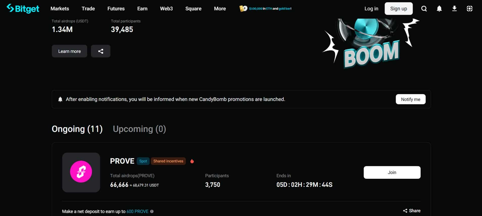 비트겟 상장 직후 50% 급등…서싱트(PROVE), ZK 인프라 확장에 속도