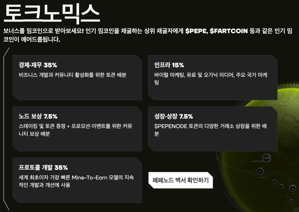 페페노드 토크노믹스