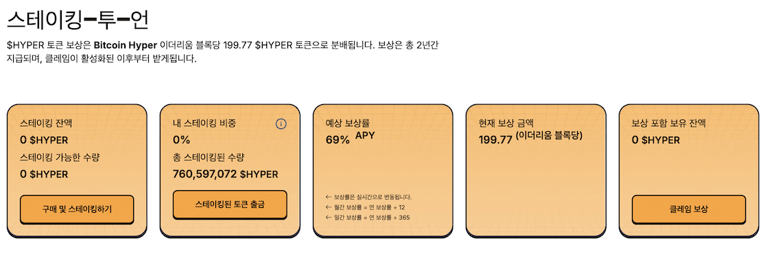 비트코인 하이퍼 스테이킹
