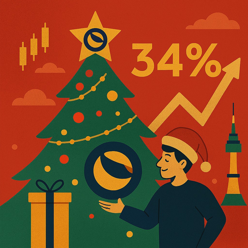 LUNC 34% 폭등! 연말 크립토 역주행 시작됐다