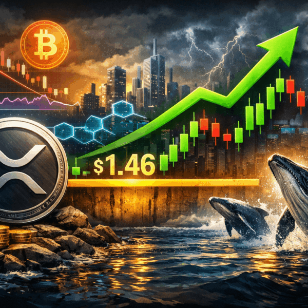 XRP, 1.46달러 핵심 지지선 시험대… 고래 매집 확대 속 기술적 반등 가능성 주목