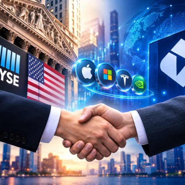 NYSE·블록체인닷컴 MOU 체결, 미국 주식·ETF 토큰화 거래 추진