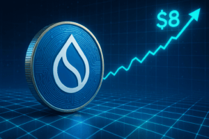 SUI koers nadert $8 na breakout boven $3,50 – Golden Cross mogelijk?