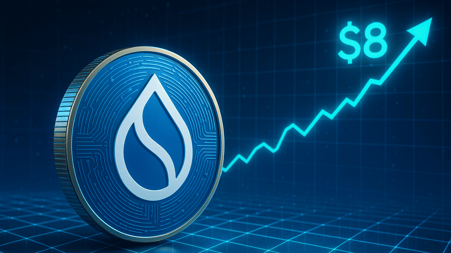 SUI koers nadert $8 na breakout, is een Golden Cross mogelijk?