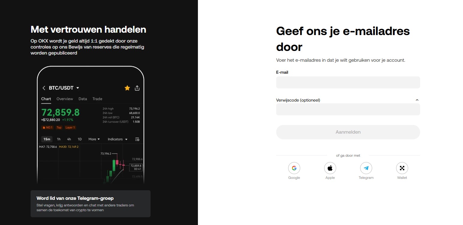 OKX review aanmelden