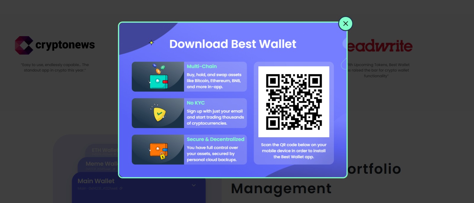 aanmelden bij best wallet