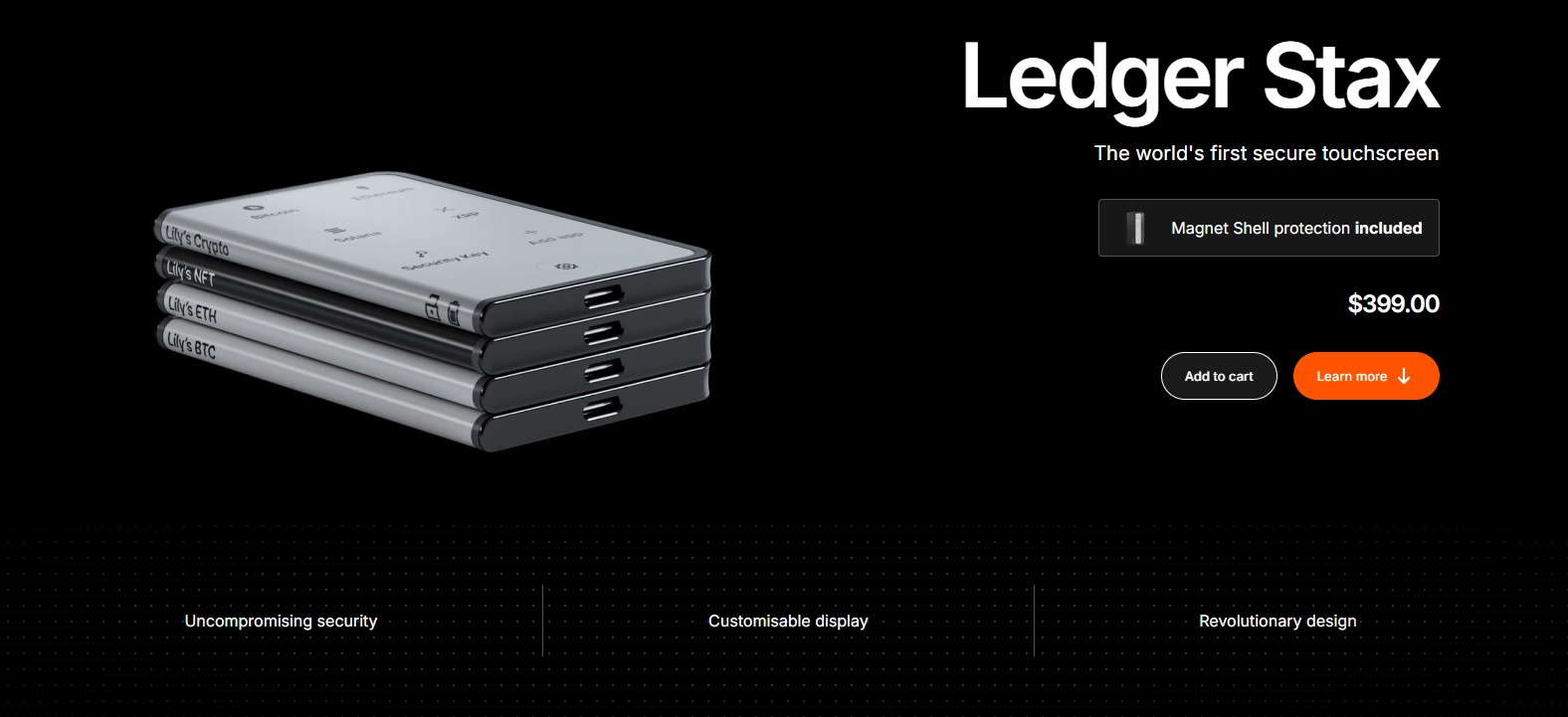 ledger stax erc20 wallet