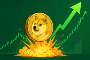 Dogecoin koers verwachting: 105% pump mogelijk na diamond bottom patroon