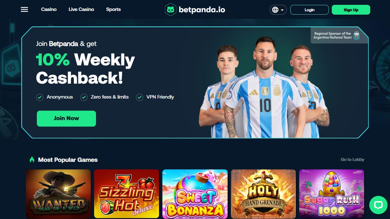 Betpanda - Uitstekend crypto casino en sportsbook 