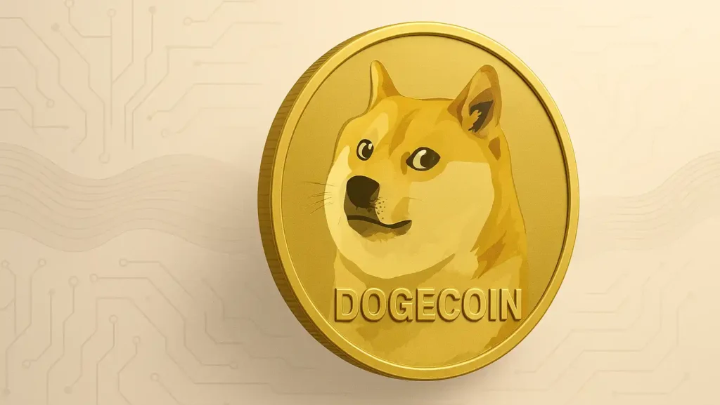Dogecoin vormt opnieuw bullish falling wedge: koersdoel op $0,62
