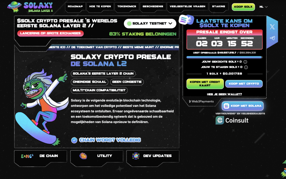 Solaxy $SOLX presale
