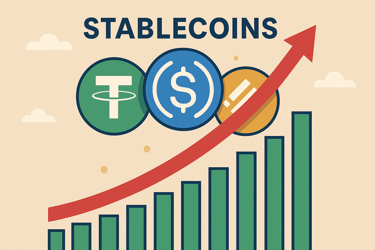 Bitwise: ‘stablecoins gaan parabolisch’ – USDT marktcap stijgt naar $250 miljard