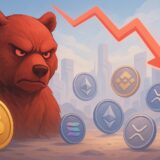 Crypto markt toont bearish signalen na 5% daling – grotere correctie op komst?