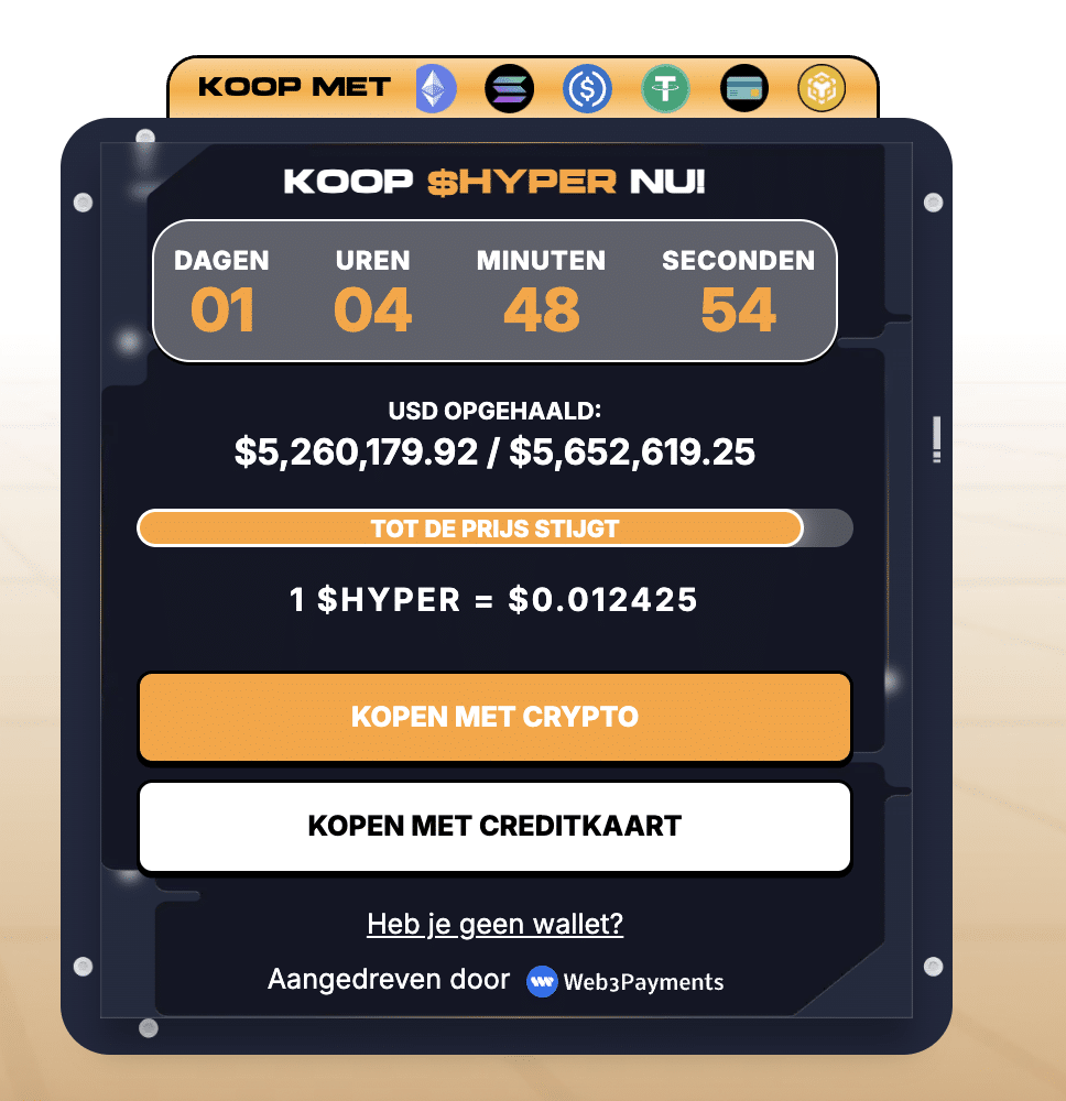 Bitcoin HYPER presale