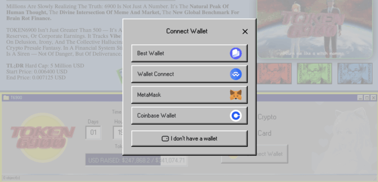 TOKEN6900 Solana meme coins