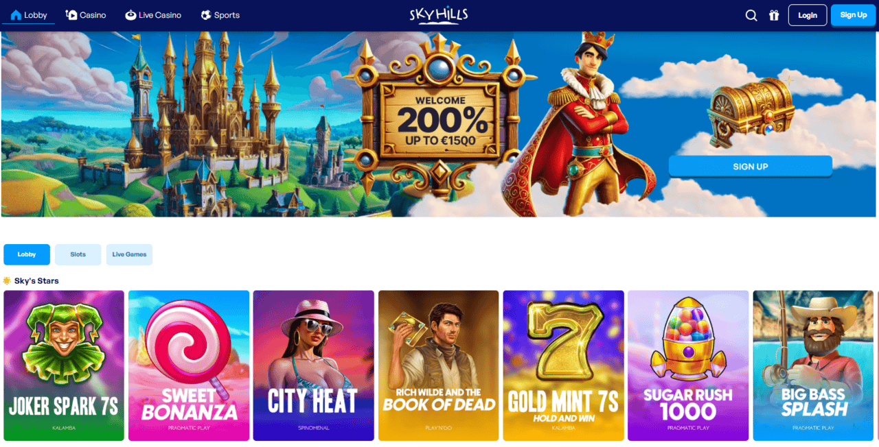 skyhills beste casino zonder cruks