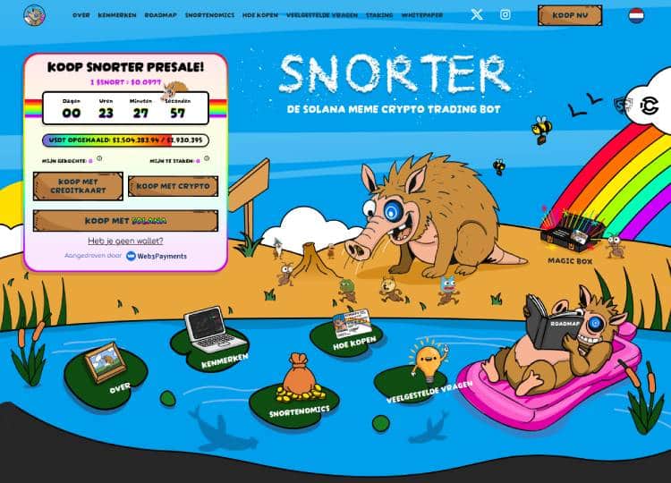 Snorter, top crypto aandelen kopen