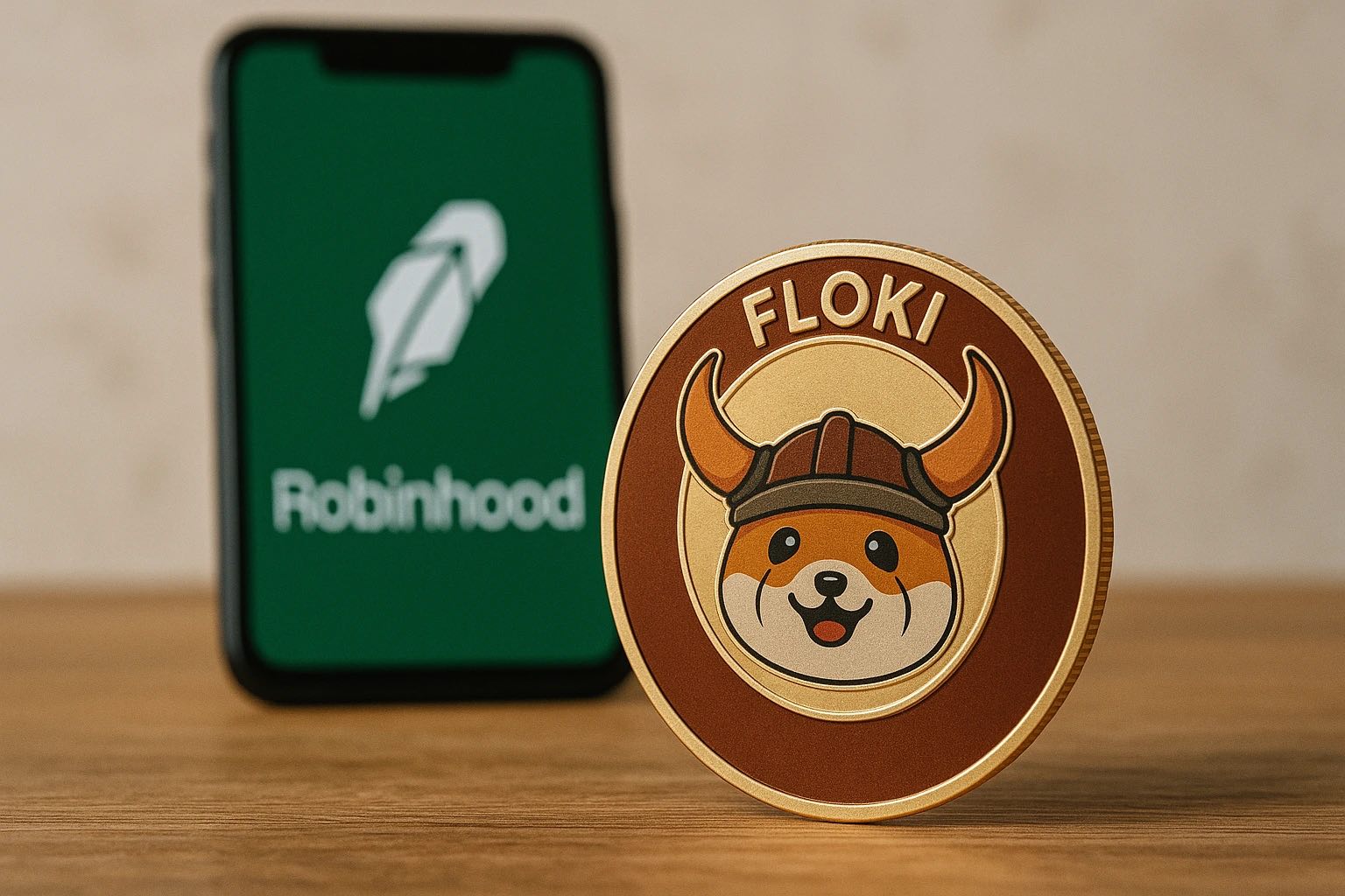 Floki koers stijgt 10% na Robinhood listing - $1 miljard market cap
