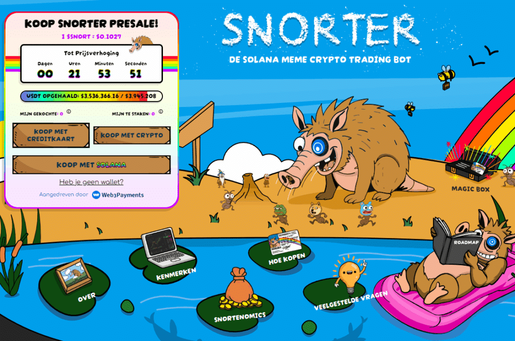 Snorter Bot ($SNORT) presale 2025