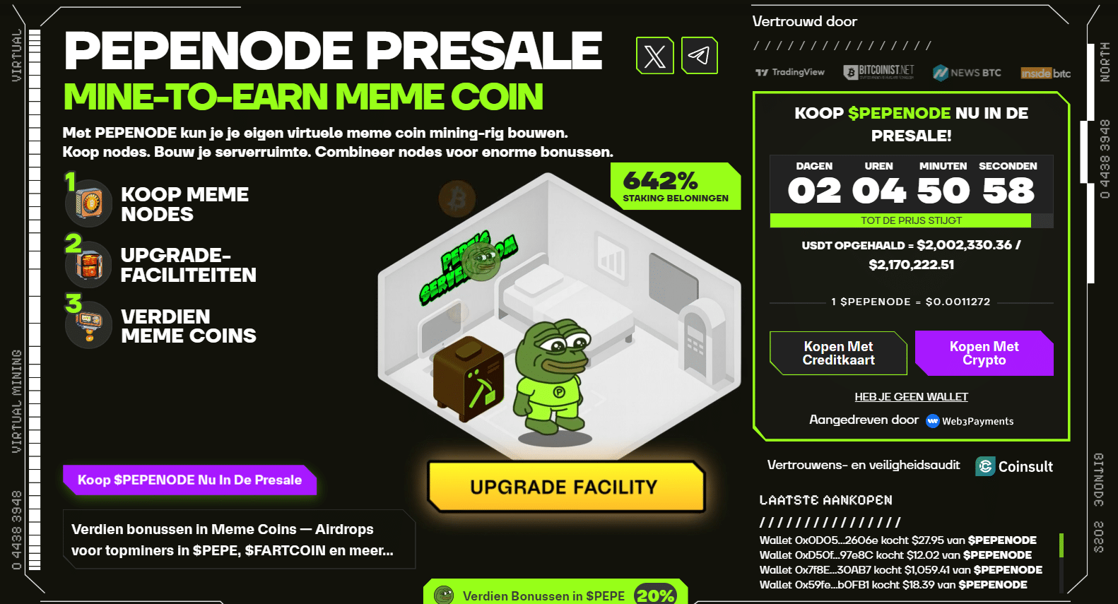 Pepenode presale