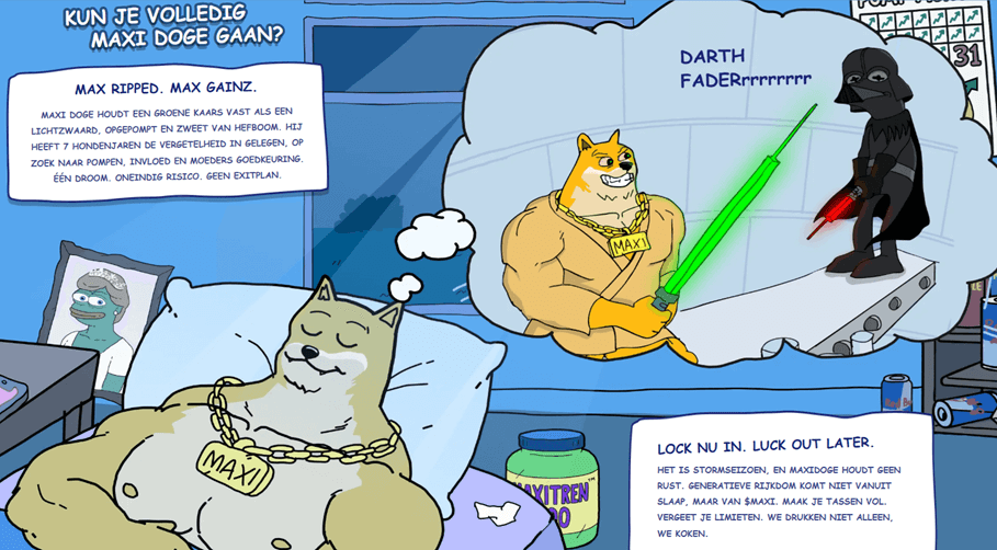 Maxi doge meme coin met potentie in 2026 bull run