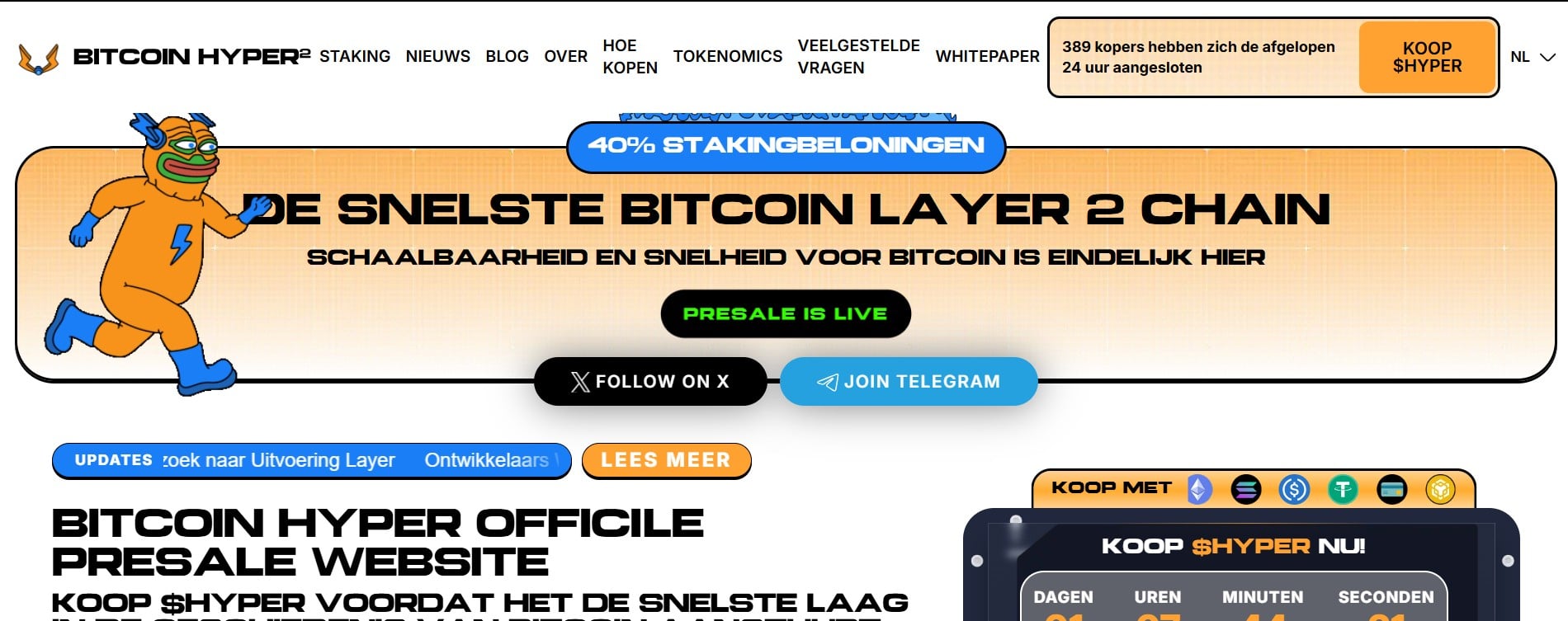 99Bitcoings Bitcoin Hyper Wat gaat Bitcoin doen