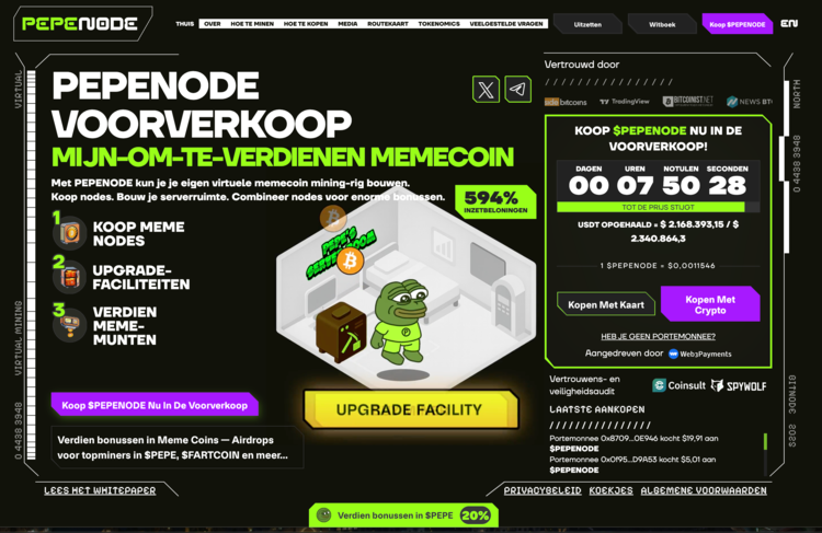 pepenode crypto koers verwachting