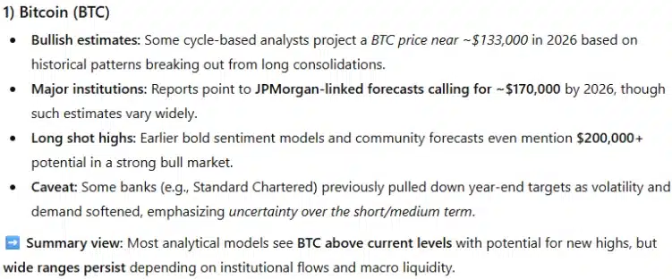 Bitcoin koers verwachting crypto ai
