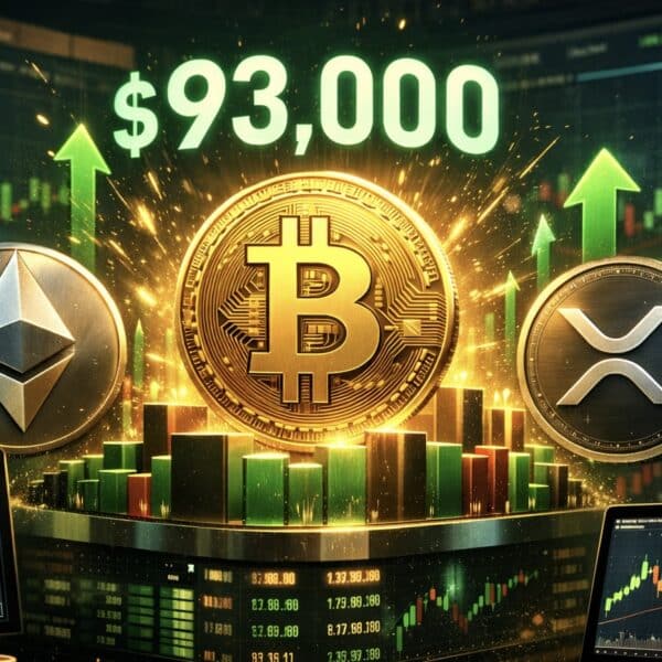 Crypto nieuws vandaag: bulls in controle bij $93K doorbraak – ETH en XRP stijgen mee