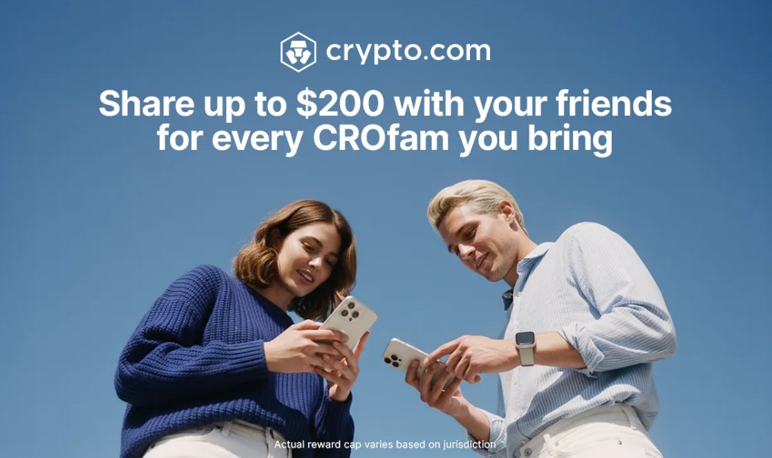 Crypto.com introduceert een nieuw referral programma.