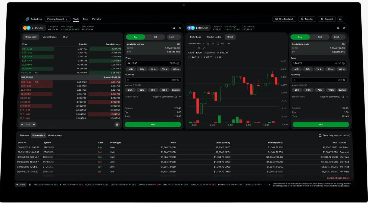Gemini Active Trader